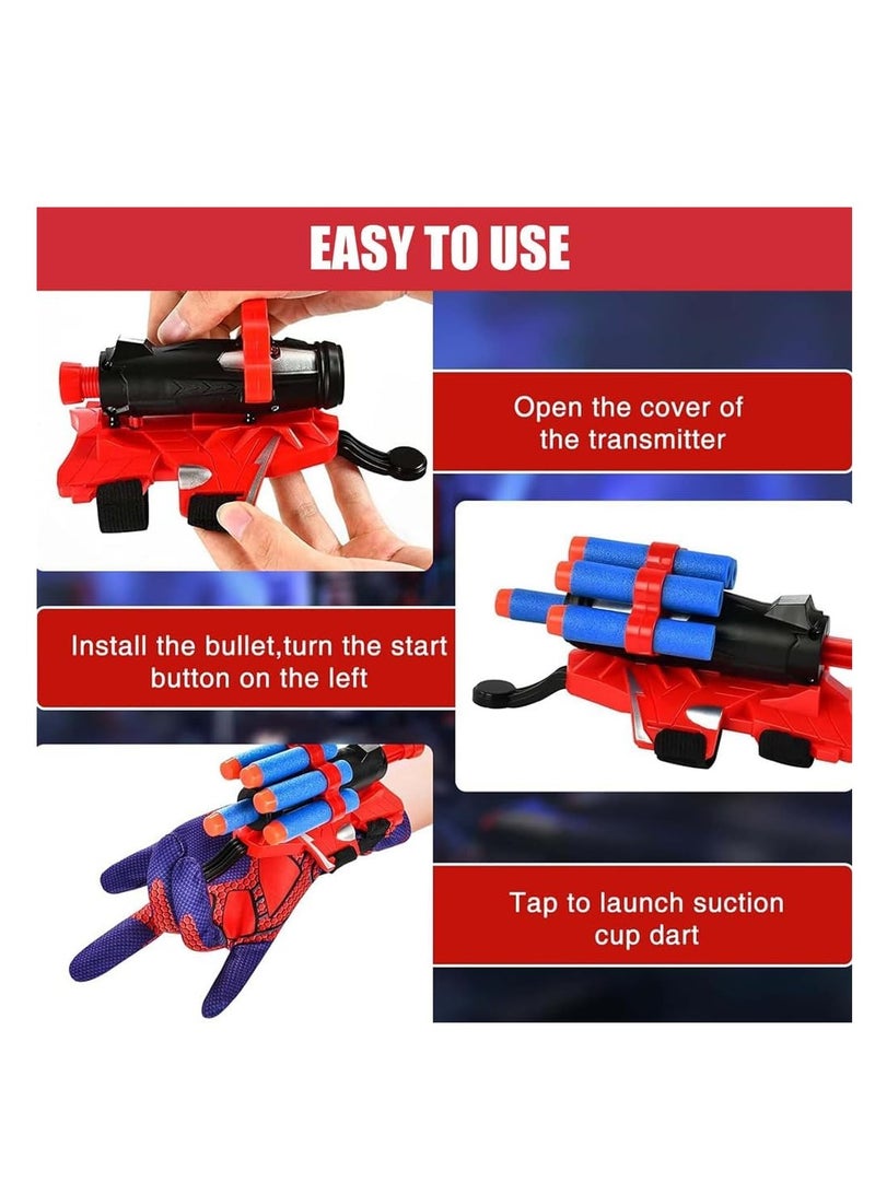 سجن سفما العنكبوت القفازات ، والقفازات البلاستيكية للأطفال آر بي جي قاذفة ، معصم مجموعة ، فيلم مضحك بطل لعبة اطلاق النار على الانترنت ، والأطفال لعبة اطلاق النار على شبكة العنكبوت ، العنكبوت البطل لعب دور الملابس الدعائم قاذفة المعصم لعبة هدية - Image 2