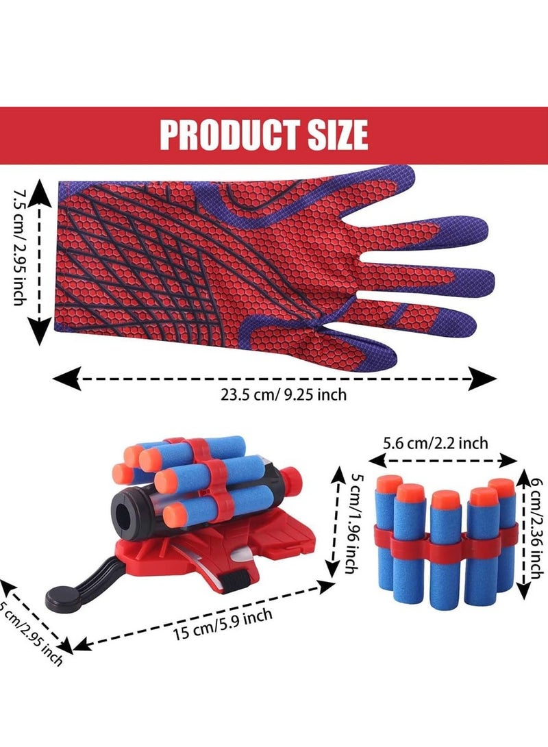 سجن سفما العنكبوت القفازات ، والقفازات البلاستيكية للأطفال آر بي جي قاذفة ، معصم مجموعة ، فيلم مضحك بطل لعبة اطلاق النار على الانترنت ، والأطفال لعبة اطلاق النار على شبكة العنكبوت ، العنكبوت البطل لعب دور الملابس الدعائم قاذفة المعصم لعبة هدية - Image 4