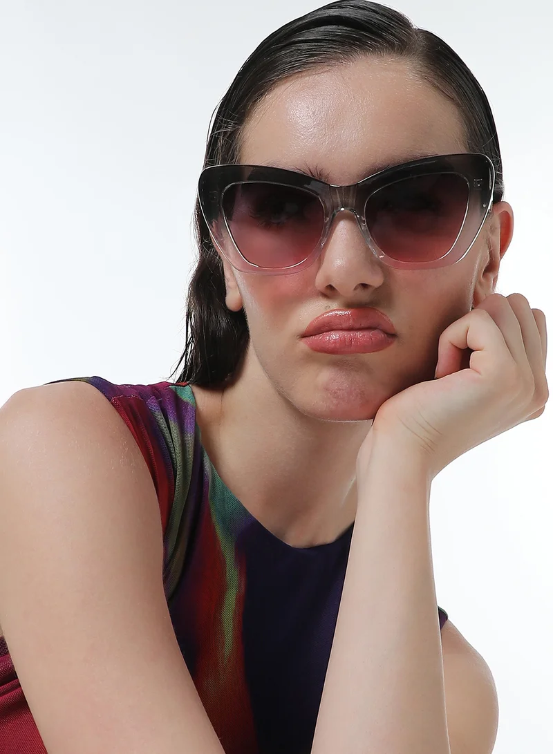 صوص هاوت Haute Sauce Women's The City Cateye Sunglasses For Casual Wear | One-Size | Charcoal Black Polycarbonate Frame | Midnight Black Polarized Lens | Full Rim | Eyewear For Woman & Girls
