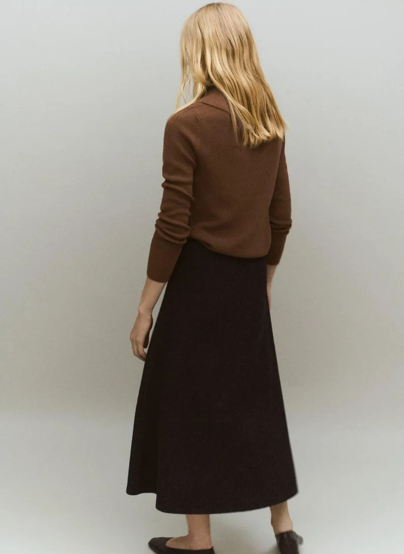 MANGO  Sweater with asymmetrical neck and buttons for Women | Best Price UAE