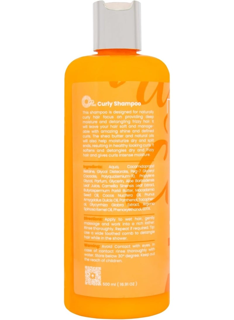 أوبلس شامبو أو بلس للشعر المجعد، 500 مل، منظف مغذي لتجعيدات محددة - Image 3