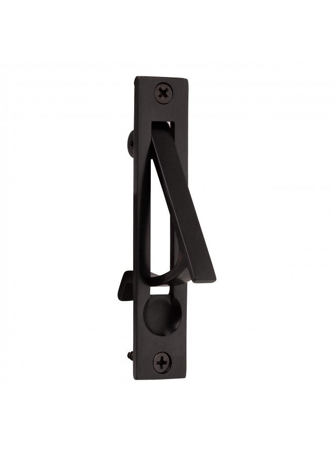 Baldwin Estate 0465.102 Narrow Solid Forged Brass Edge Pull in Oil Rubbed Bronze