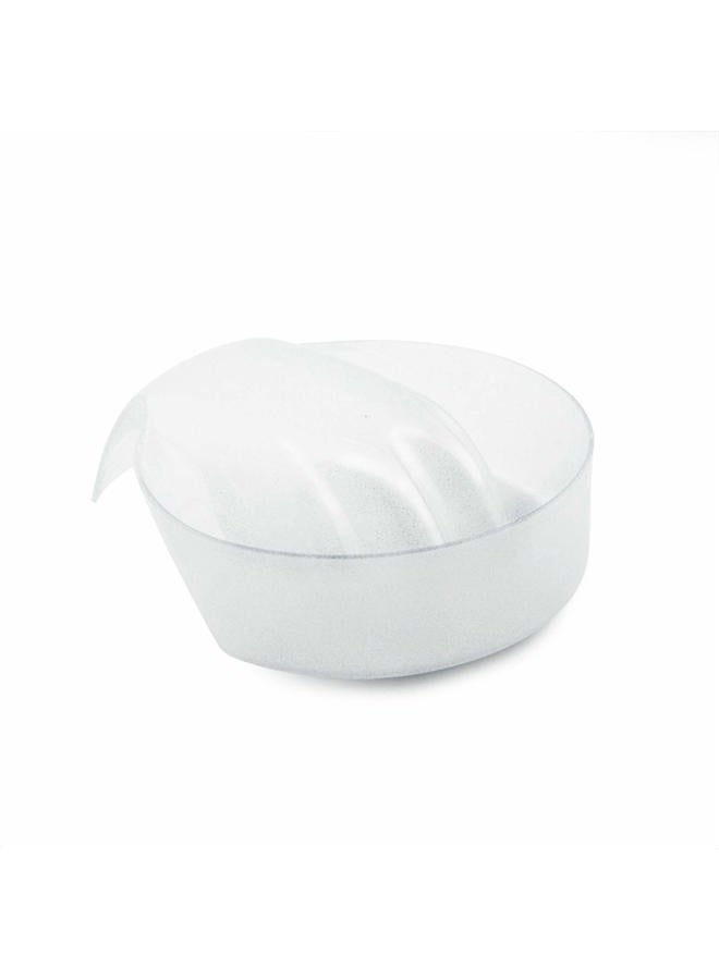 KADS 1pc White Nail Art Hand Wash Remover Soak Bowl DIY Salon Glitter Nail Spa Bath Treatment Hand Resurrection Care Bowl - Image 1