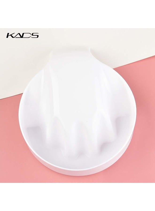 KADS 1pc White Nail Art Hand Wash Remover Soak Bowl DIY Salon Glitter Nail Spa Bath Treatment Hand Resurrection Care Bowl - Image 3