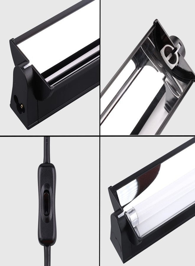 Aiicioo T5 UVB Lighting Combo Kit 8W - Reptile Light Fixture and T5 5.0 UVB Light Bulb for Bearded Dragon Leopard Gecko (12Inch 8W) - Image 2