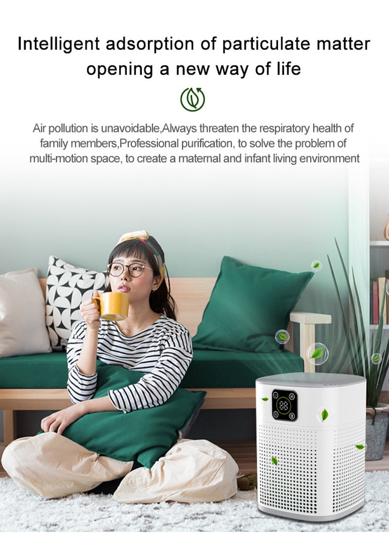 Mi VAZA - Smart Desktop Air Purifier with Digital Display - Air Cleaner with HEPA Filter - Deodorization, Sterilization, Remove Formaldehyde - Essential Appliances for Home and Office - HY1800 - Image 1
