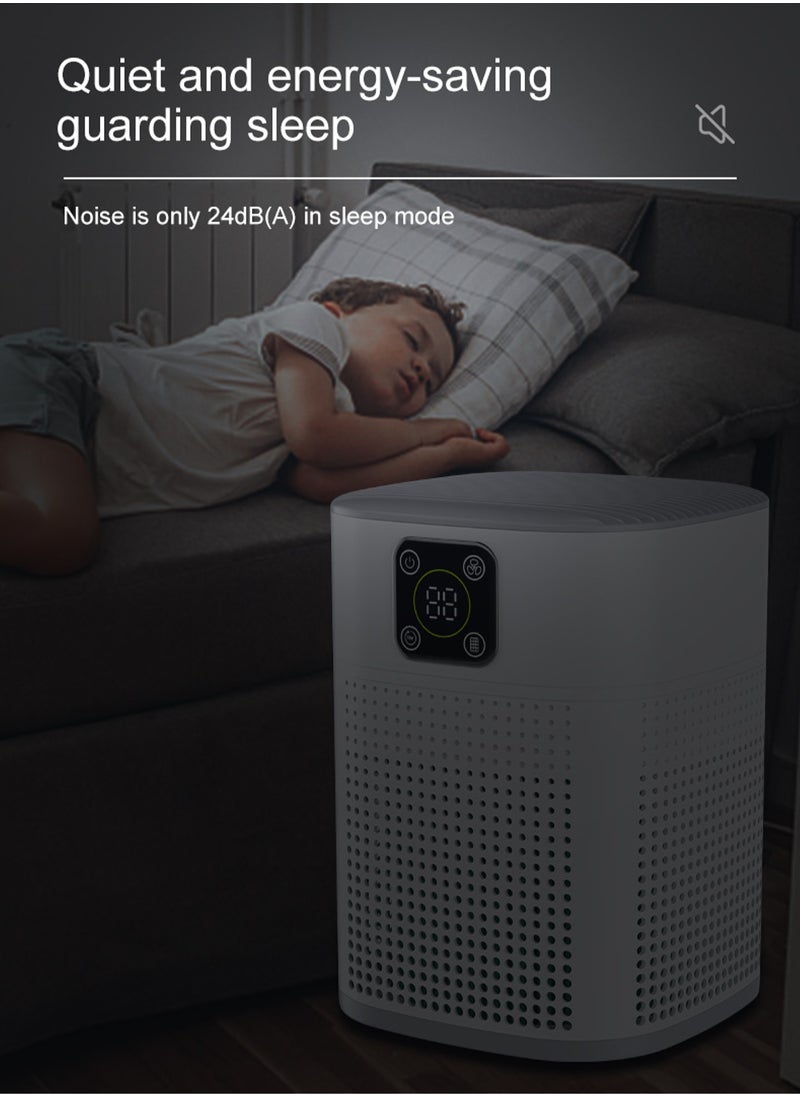 Mi VAZA - Smart Desktop Air Purifier with Digital Display - Air Cleaner with HEPA Filter - Deodorization, Sterilization, Remove Formaldehyde - Essential Appliances for Home and Office - HY1800 - Image 1