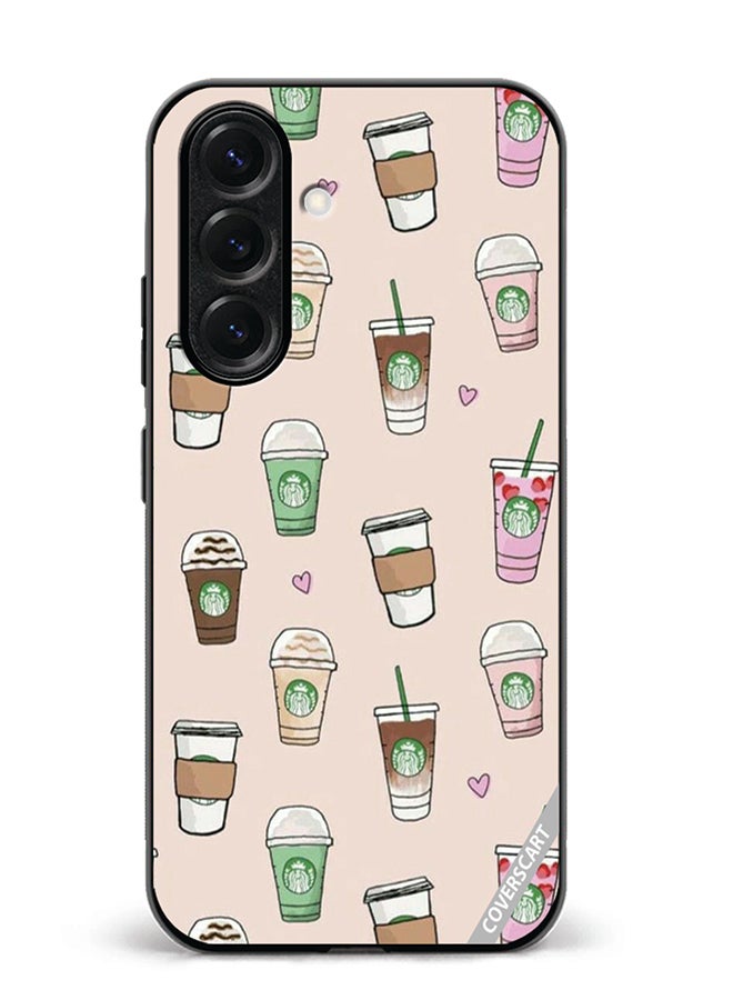 VR CREATIVE Protective Case Cover For Samsung Galaxy S25 Starbucks 2 Design Multicolour