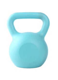 WENBO Kettlebell For Men & Women Vinyl Coated Cast Iron Kettlebell Excercise Fitness Kettlebell For Home & Gym Strength Workout (15Lbs Light Blue)  - Image 1