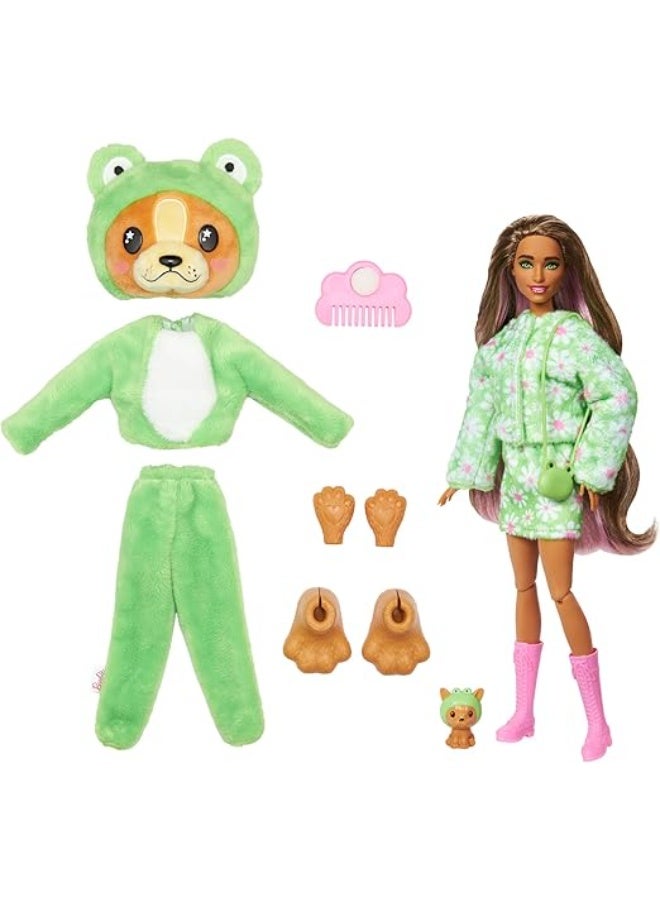 Barbie Cutie Reveal Costume Animal Series Puppy as Frog Doll - Image 1