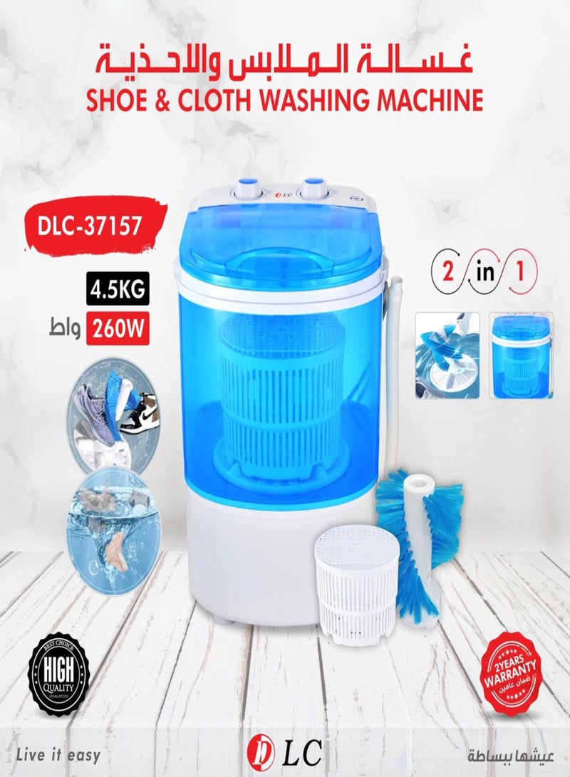 غسالة صغيرة للملابس والأحذية 37157 أزرق - Image 2