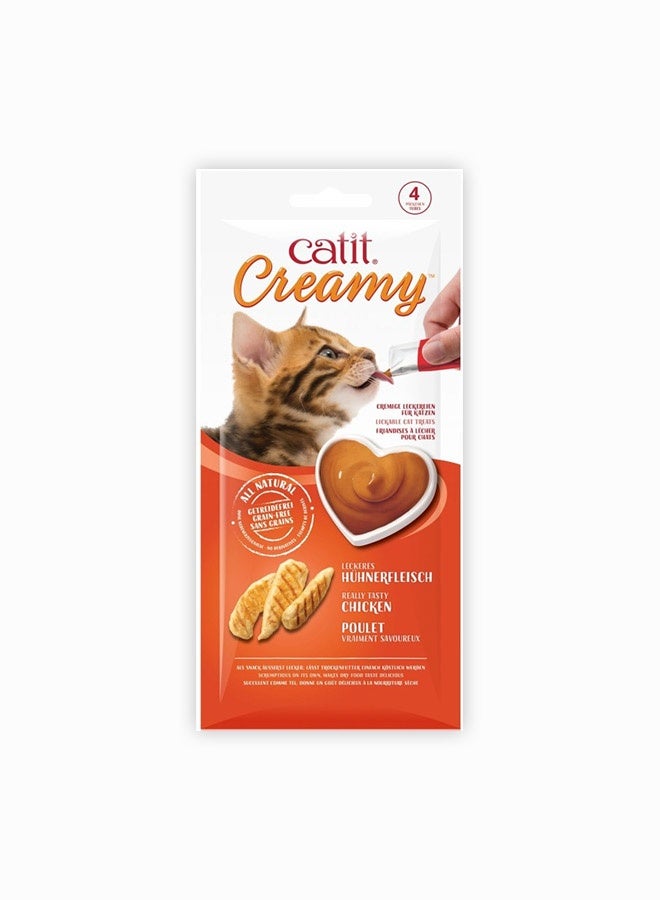 Catit Creamy Lickable Treats Chicken - 40G (Pack Of 12) - Image 2