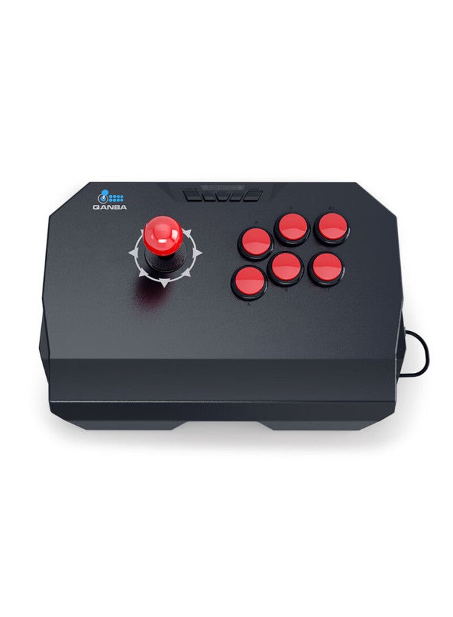 Qanba N1-bg Thunder 2 Large Round Arcade Game Joystick Compatible With Android Phones, Ps3, Pc, Street Fighter 6, Steam, Fighting Games 97 - Image 1