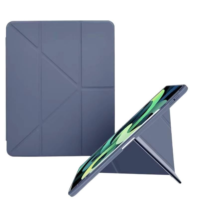 DGG Purple Transparent Clear Back iPad Case for Multiple iPad Models - Image 1