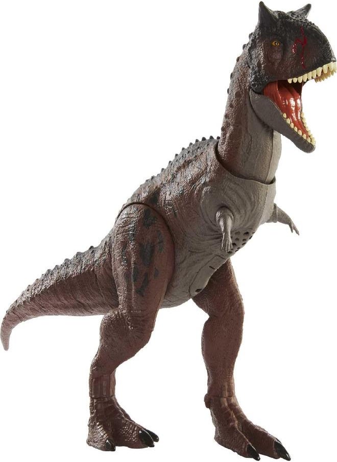Jurassic World Toys - Jurassic World Camp Cretaceous Control ‘N Conquer Carnotaurus Toro Dinosaur Action Figure with Attack Feature, Sounds and Accessories, Large Toy Gift - Image 1