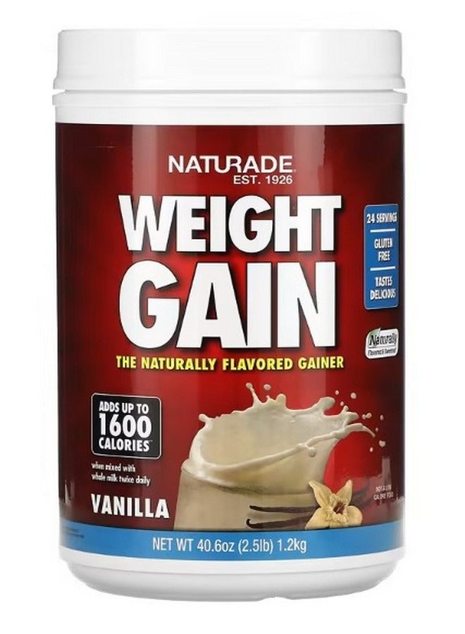 Naturade Weight Gain Vanilla 2.5 lb 1.2 kg - Image 1