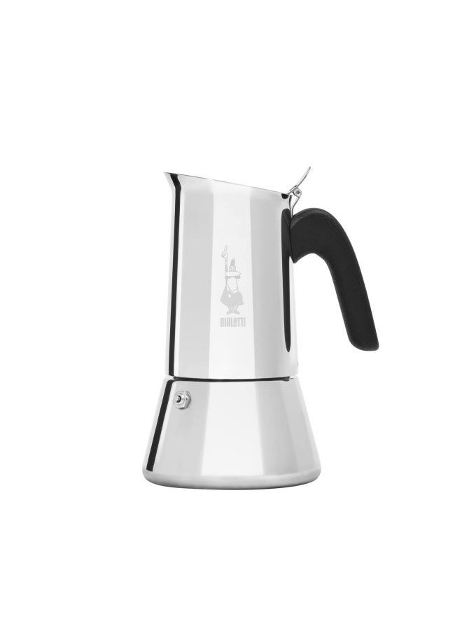 BIALeTTI - New Venus Induction Stovetop Coffee Maker Suitable For All Types of Hobs Stainless Steel 10 Cups 15.5 Oz Aluminum Silver - Image 1