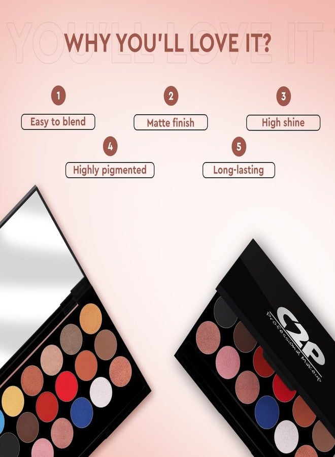 C2P PROFESSIONAL MAKEUP C2P Pro Metal & Matte Eyeshadow Palette, Smooth, Blendable & Creamy Texture, Long Lasting & Full Coverage with Versatile Shades Eyeshadow Kit, 20 grams - Image 4