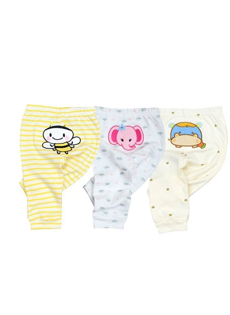 RedMapleTEK 3-Pack Of Elastic Breathable Cotton Trousers For Infants And Young Children  - Image 1