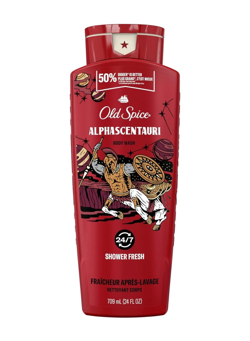 أولد سبايس غسول الجسم أولد سبايس ألفا سينتوري للرجال ٧٠٩ مل | جل استحمام مُرطِّب ومنعش يدوم طويلًا