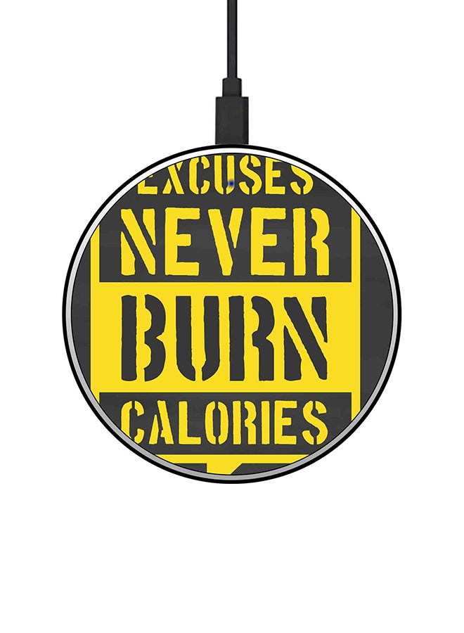 Theodor 15W Ultra Slim Fast Wireless Charger Yellow/Grey - Image 1