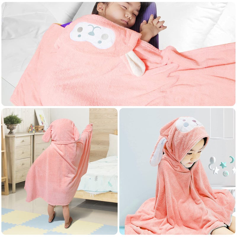 Visen Premium Hooded Towel for Kids,-28Ã—55 INCH Large Size Kids Bath Towel,Ultra Soft Hooded Towel Wrap for Boys Girls - Image 5