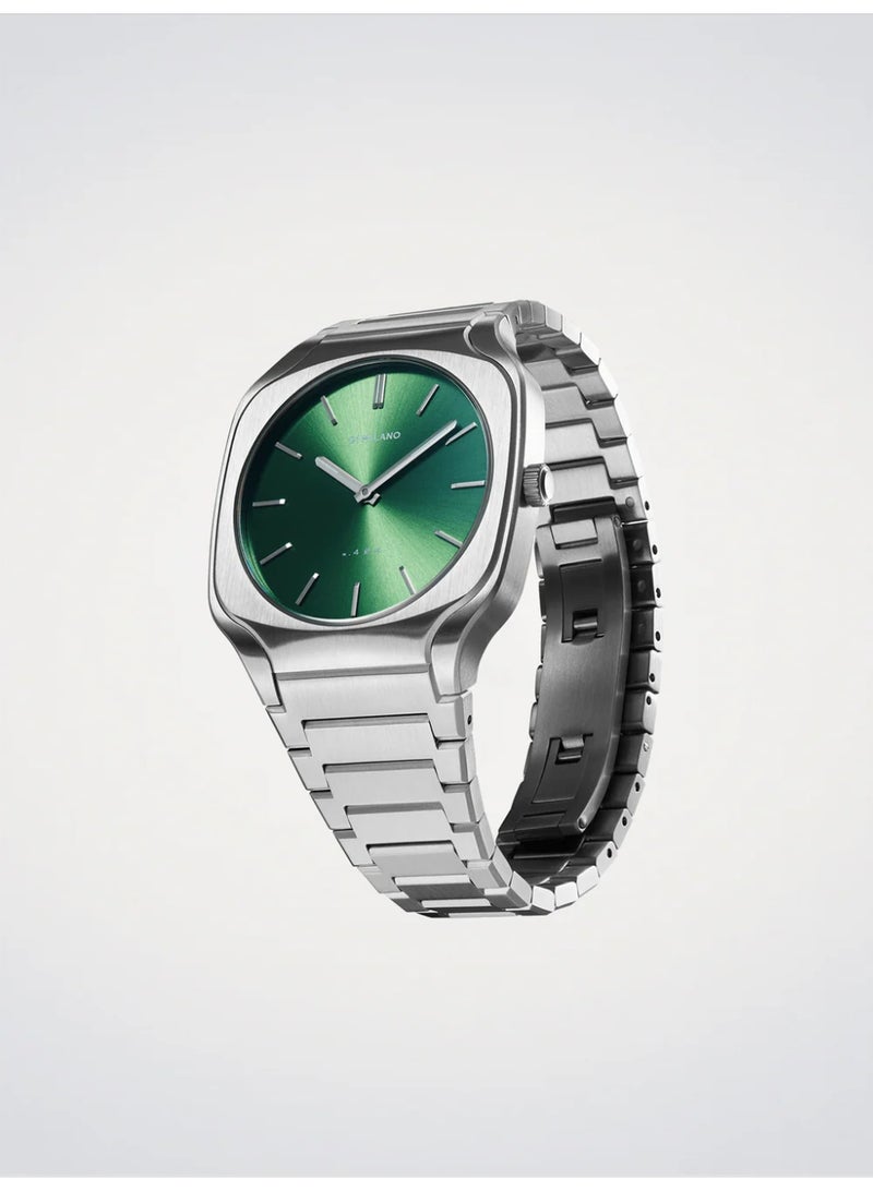 D1 Milano Men's SQUARE Eden Green Watch 37mm (D1-SQBJ06) - Image 2