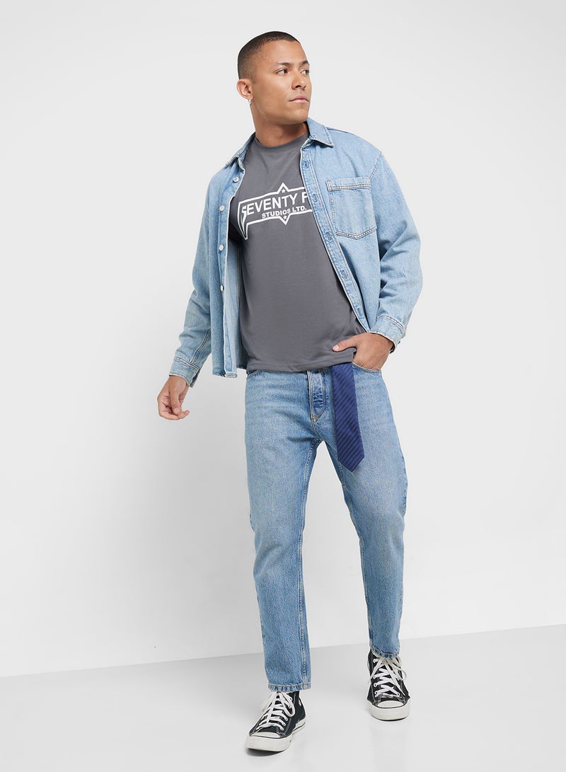 Seventy Five Graphic Print Oversized T-Shirt - Image 4