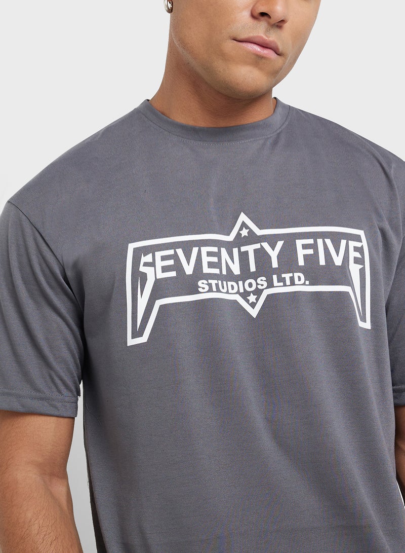 Seventy Five Graphic Print Oversized T-Shirt - Image 3