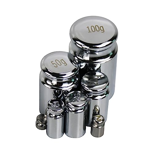 TEXALAN(R) Calibration Weight Set - 1g 2g 5g 10g 20g 50g 100g with Tweezer for Accurate Measurements M2 Class - Image 2