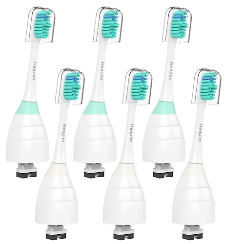 Heepim Replacment Heads Compatible with Philips Sonicare, for E-Series Essence, for Xtreme, for Elite, for Advance, and for CleanCare Electric Toothbrush, Toothbrush Replacment Heads Refills, 6 Pack - Image 1