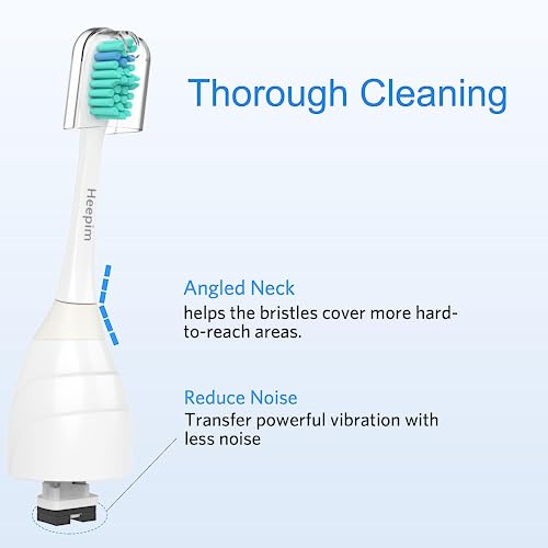 Heepim Replacment Heads Compatible with Philips Sonicare, for E-Series Essence, for Xtreme, for Elite, for Advance, and for CleanCare Electric Toothbrush, Toothbrush Replacment Heads Refills, 6 Pack - Image 3