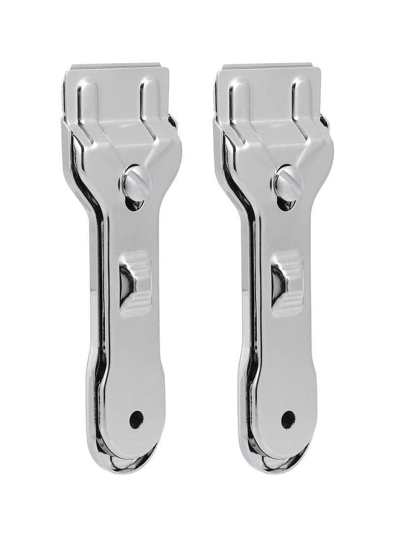 SYOSI مكشطة زجاج، 2 قطعة مكشطة نوافذ مزيل طلاء ملصقات السيارات مزيل لاصق أدوات تنظيف لمجموعات الزجاج والسيراميك والطهي بالتحريض - Image 1