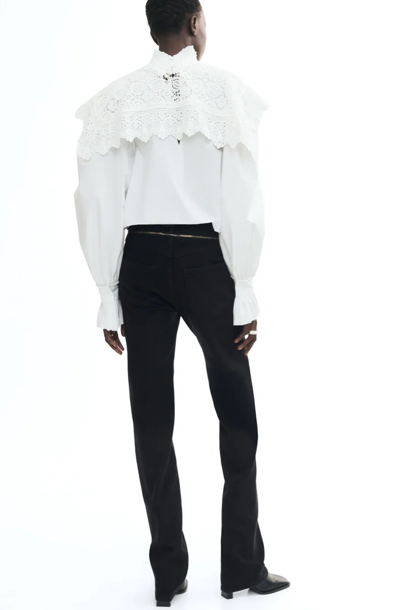 H&M  Slim Straight Regular Waist Jeans for Women | Best Price UAE