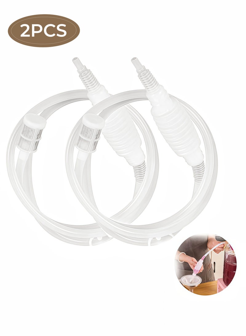 2pcs Liquid Transfer Pump Water Fuel Suction Tube Squeezing Gas Siphon Manual Pumping Petrol Syphon for Light Oils Gas Diesel Petrol Fish Tank - Image 1
