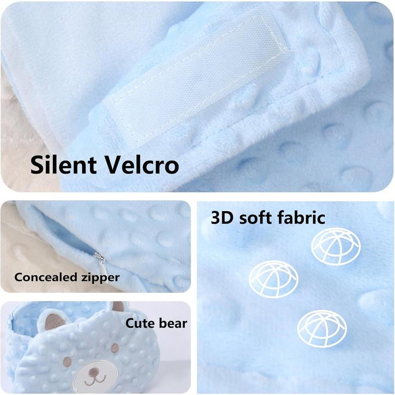 ShabeEat Baby Colic and Gas Relief Belly Band, Heated Tummy Wrap, Baby Swaddle Belly Protector Heated for Upset Stomach and Soothes Gas - Blue - Image 4