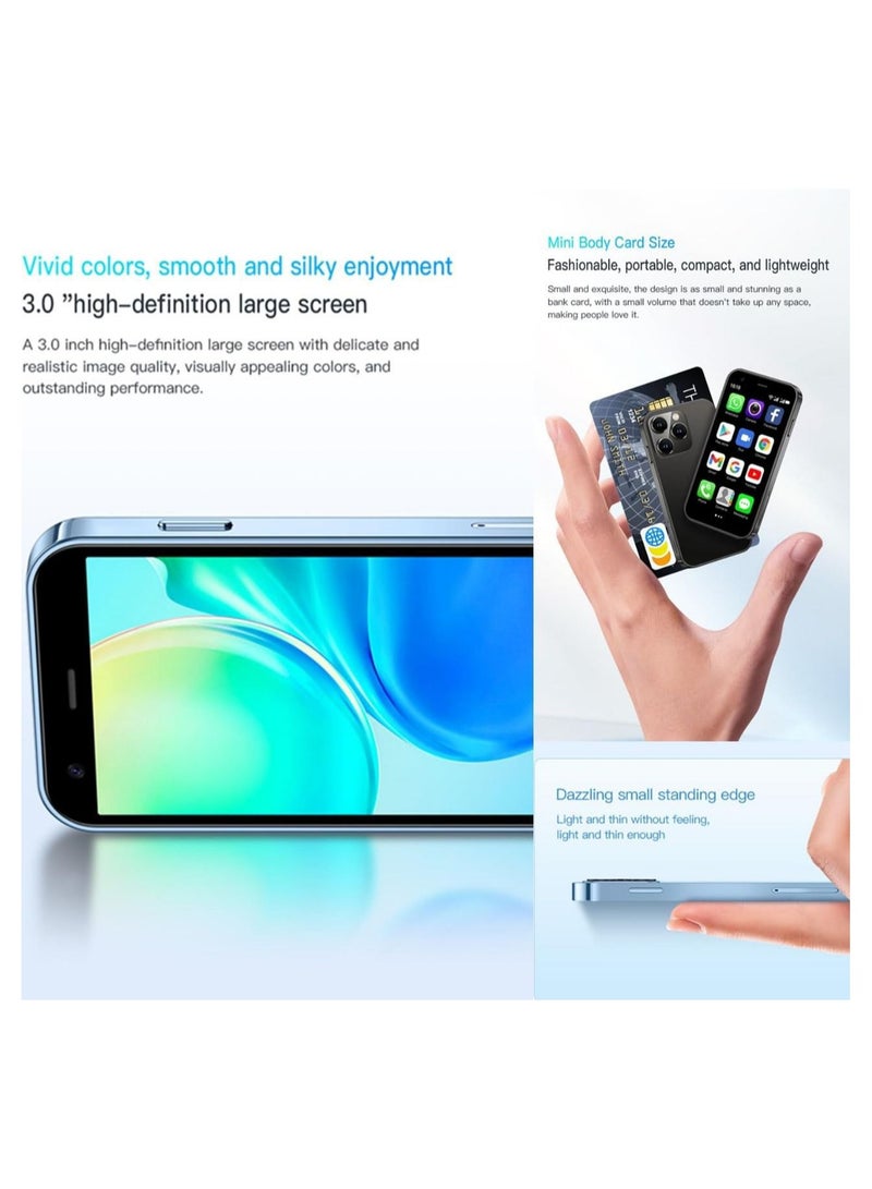 SOYES XS14 Pro Super Mini Smart Phone Mobile Android Quad Core Black, Mobile Mini Smartphone Ultra Small Pocket Student Children Men and Women - Image 3