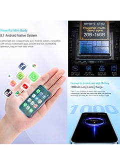 SOYES XS14 Pro Super Mini Smart Phone Mobile Android Quad Core Black, Mobile Mini Smartphone Ultra Small Pocket Student Children Men and Women  - Image 5