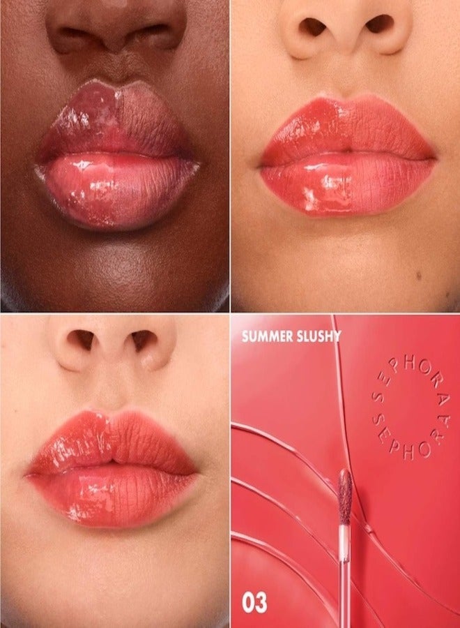 سيفورا مجموعة سيفورا - لون شفاه توتالي جوسي - 03 سمر سلاشي - تراكوتا نود | لون شفاه مرطب يدوم طويلاً - 5.5 مل - Image 2