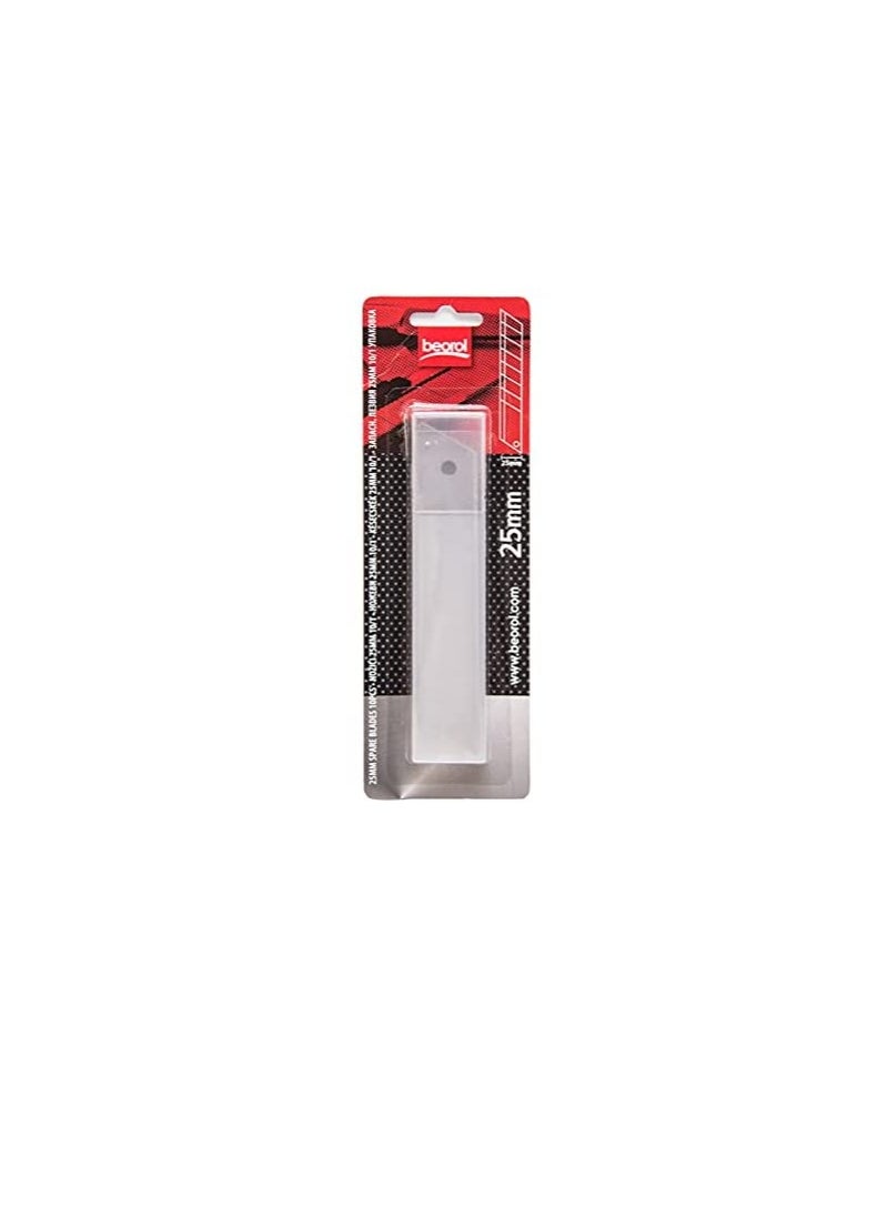 Beorol Beorol 25mm Snap Off Blades for Extreme Sharp Cutting Compatible with Cutter Knives - N25 - Pack of 10  - Image 3