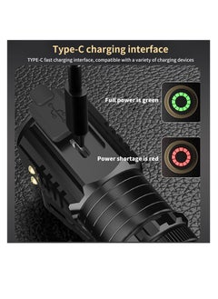 ZLH HITY Mini LED Flashlight Rechargeable USB C Charging, Small Flashlights Powerful Max 5000 Lumens with 5 Light Modes, Pocket Flashlight with Clip, Magnetic Flashlight for EDC ,Camping, Hiking,Emergency  - Image 4