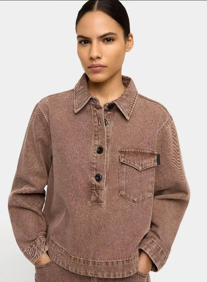 بارفوا قميص جينز مع جيب