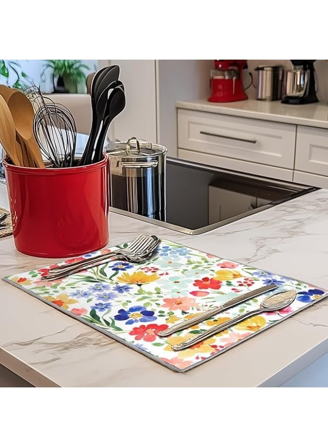 مفرش تجفيف الأطباق فائق الامتصاص ألوان ورسومات عشوائية 15*20 سم - Image 2