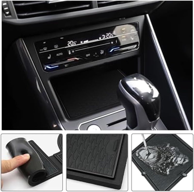 QASULER Non-Slip Rubber Mat Set for VW Taigo/Nivus - Image 3