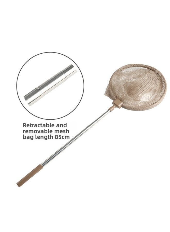 Outdoor Exploration Magnifier Children Insect Collector Collection Box Capture Tool erfly Net Cage Insect Observation Box-Specifications:Metal Mesh Bag Coffee Color 【retractable】  - Image 1