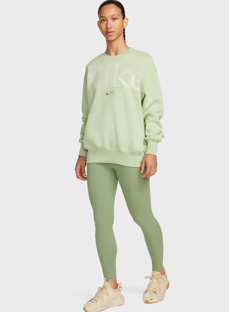 Nike Nsw Phoenix Fleece Oversized Logo Sweatshirt