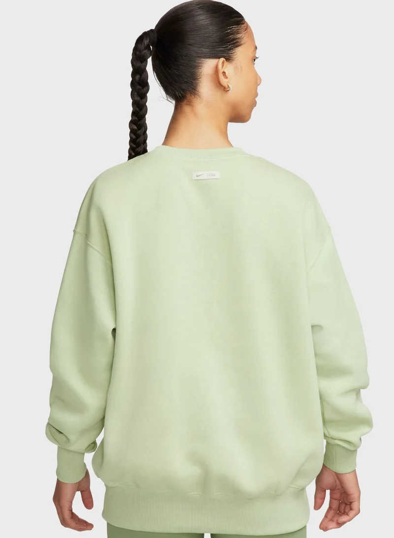 Nike Nsw Phoenix Fleece Oversized Logo Sweatshirt