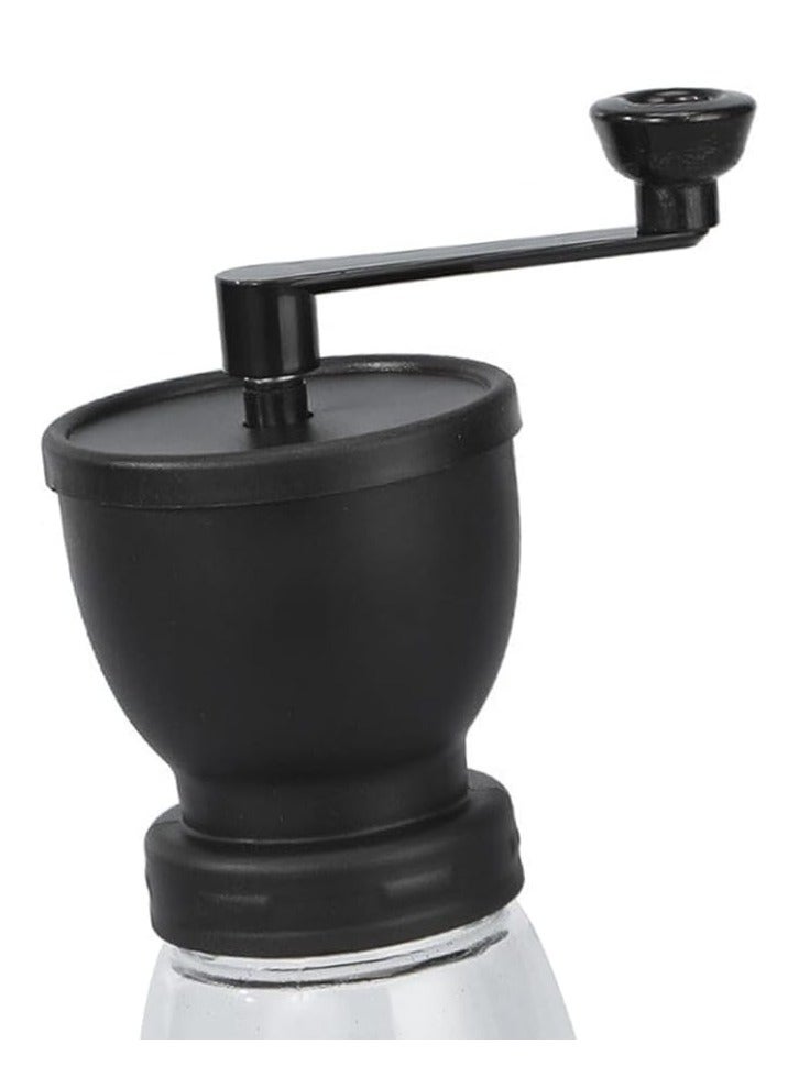 Hand Coffee Grinder, Handheld Adjustable Coarseness Ceramic Mill Grinder for Bean Spices with Transparent Storage Jar for Office, Cafe, Kitchen, Picnic, Holiday Gifts, Black  - Image 4