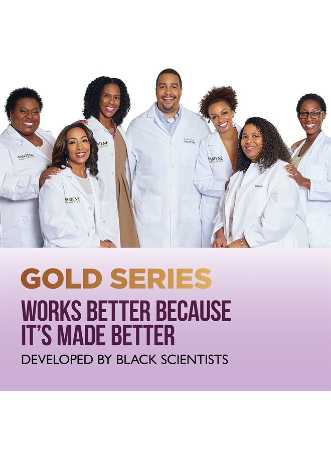 Pantene Gold Series New Lengths Anti-Breakage Defense Serum, Infused with Apricot Oil, Protects & Strengthens, for Natural, Textured, Curly, Coily Hair, Sulfate Free, 3 Fl Oz - Image 4