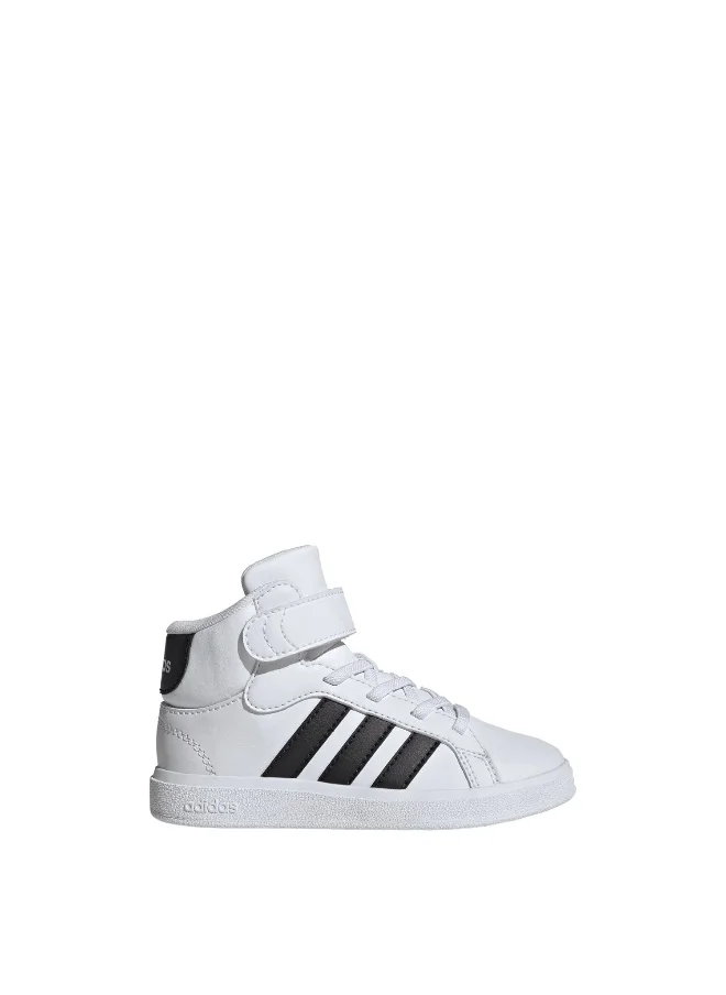 اديداس adidas Grand Court Mid K White Sportwear Shoes 10K